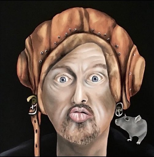 A bouche que veux tu 60x60 cm : Boris Eloi Dutilleul, peintures récente